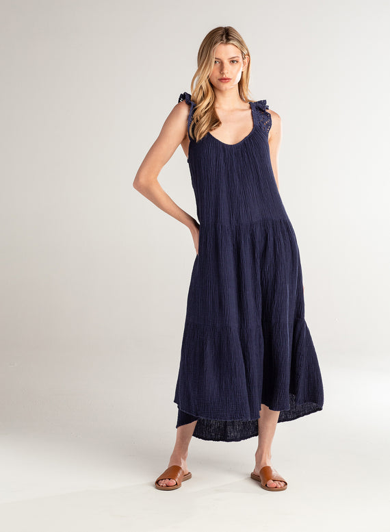 Tiered Gauze Dress